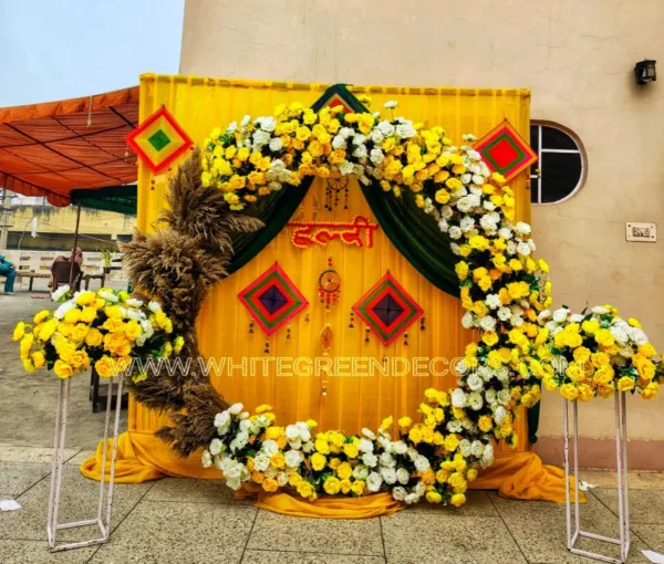 Haldi Flower Decoration