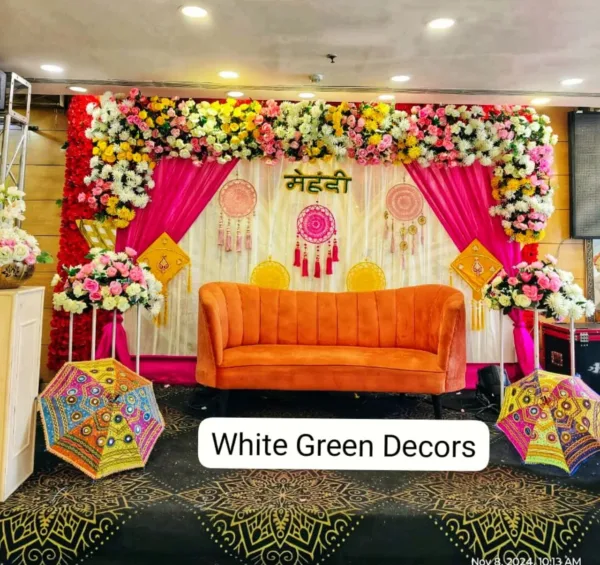 Mehndi Stage Setup