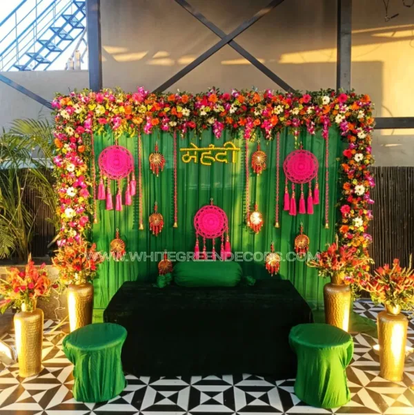 Mehndi Backdrop