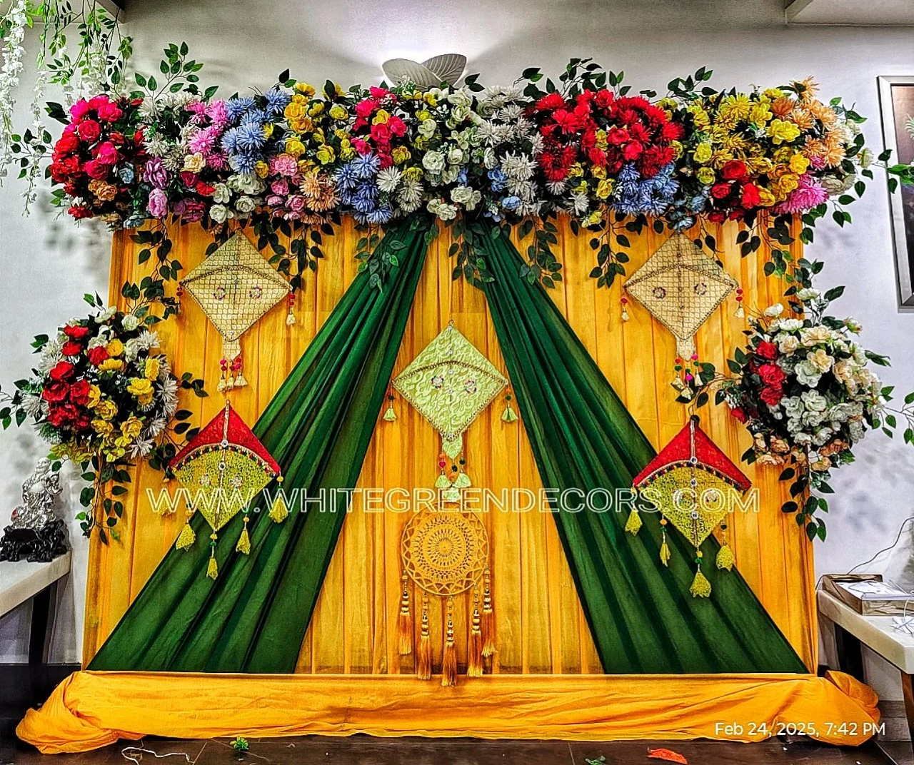 Haldi and Mehndi Backdrop Haldi and Mehndi Backdrop