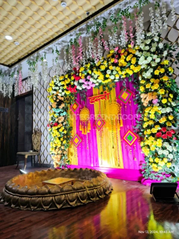 Haldi and Mehndi Setup
