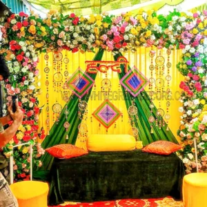 Haldi & mehndi Stage Decoration