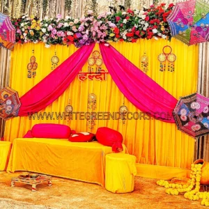 Haldi and Mehndi setup
