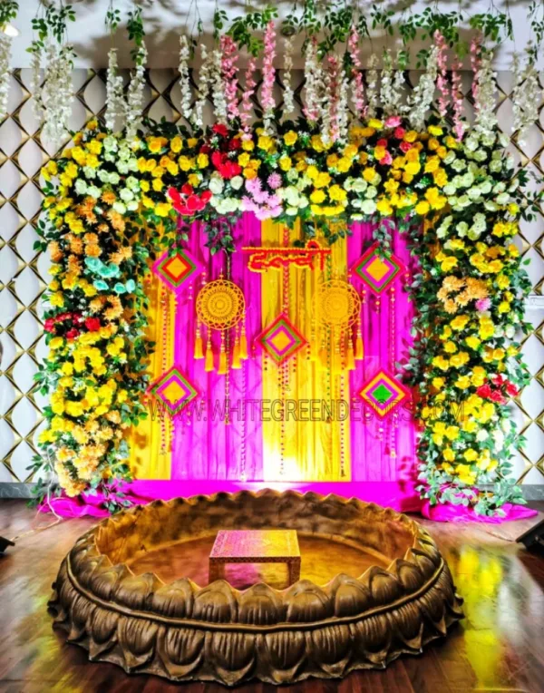 Haldi and Mehndi Setup