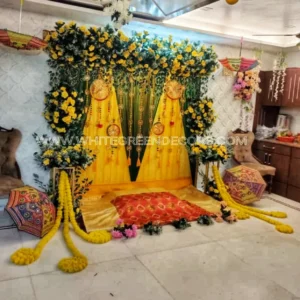 Haldi and MEHNDI bACKDROP SEtup